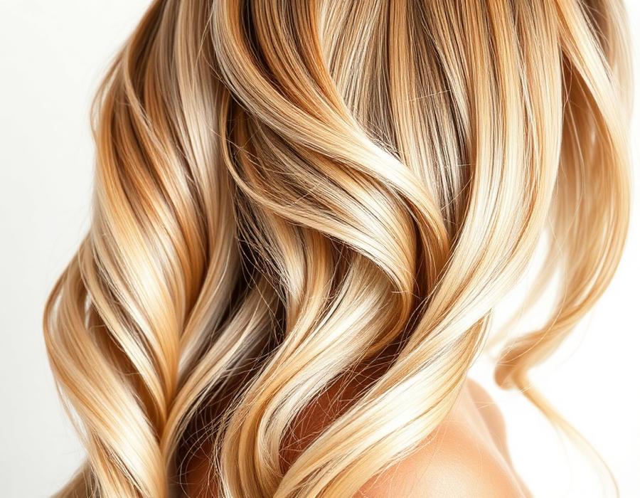 Transformare păr blond cu extensii naturale